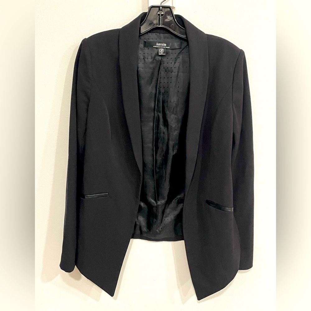 Kensie Blk Tuxedo Blazer sz small